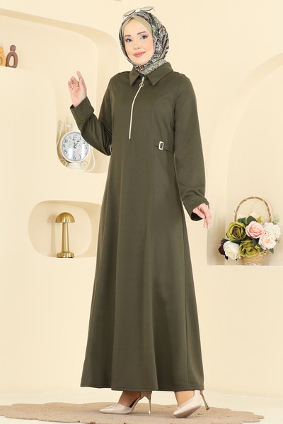 P.L. - Dress PL9216-MS Khaki - 428691
