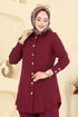 Düğme Detaylı Dabıl Takım 2780SL432-MS Bordo - Thumbnail