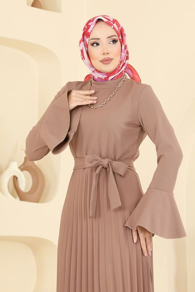 E.D.F. - Eteği Pilise Detaylı Elbise 5627EDF311-MS Vizyon - 418556