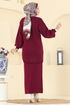 Etekli Triko Takım 2725AYD574-MS Bordo - Thumbnail