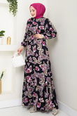 MRV O.Z.R. - Ethnic Pattern Hijab Dress 823OZR1047-M Laci