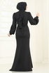 Evening Dress 0402ALG474-MS Black - Thumbnail
