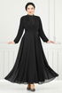 Evening Dress 0404ALG474-MS Black - Thumbnail