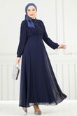 A.L.G. - Evening Dress 0404ALG474-MS Navy Blue