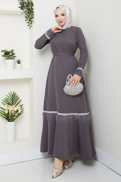 M.P. - Evening Dress 1353MP806-MS Anthracite - 387787