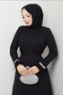 فستان سهرة أسود 1353MP806-MS - Thumbnail