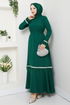 Evening Dress 1353MP806-MS Emerald - Thumbnail