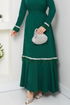 Evening Dress 1353MP806-MS Emerald - Thumbnail