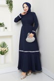 M.P. - Evening Dress 1353MP806-MS Navy Blue