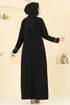 فستان سهرة أسود 2024OZT1013-MS - Thumbnail