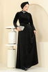 Evening Dress 2048MEY846-MS Black - Thumbnail