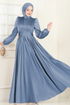 Evening Dress 2382ANT466-MS Blue - Thumbnail