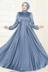 Evening Dress 2382ANT466-MS Blue - Thumbnail