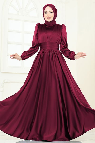 A.N.T. - Evening Dress 2382ANT466-MS Burgundy - 370749