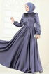 Evening Dress 2382ANT466-MS Dark Lilac - Thumbnail