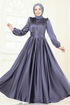 Evening Dress 2382ANT466-MS Dark Lilac - Thumbnail