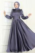 Evening Dress 2382ANT466-MS Dark Lilac - Thumbnail