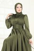 Evening Dress 2382ANT466-MS Khaki - Thumbnail