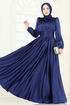 Evening Dress 2382ANT466-MS Navy Blue - Thumbnail