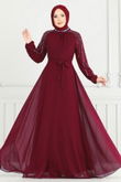 A.N.T. - Evening Dress 2420ANT466-MS Burgundy