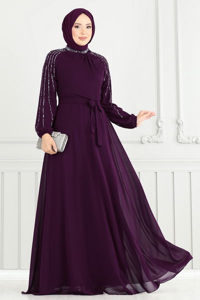 A.N.T. - Evening Dress 2420ANT466-MS Purple - 385662