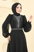 Evening Dress 2425ANT904-M Black - Thumbnail
