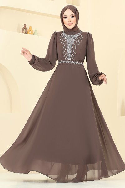 MRV A.N.T. - Evening Dress 2425ANT904-M Brown