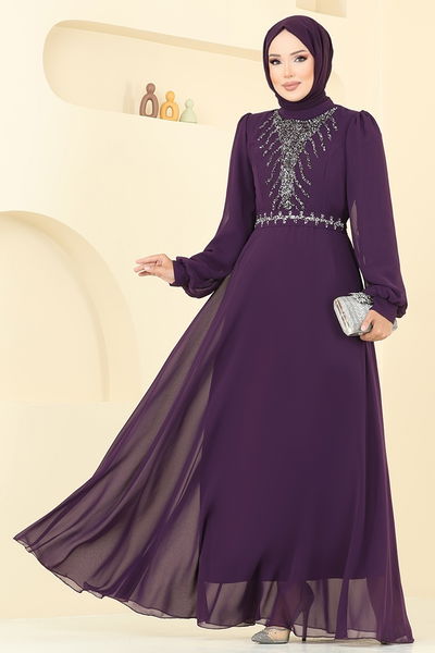 MRV A.N.T. - Evening Dress 2425ANT904-M Damson - 358297