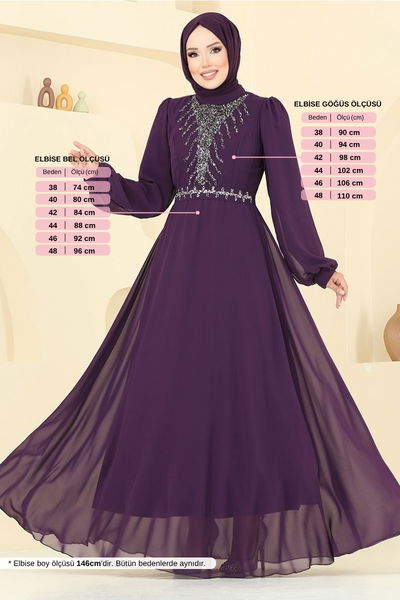 MRV A.N.T. - Evening Dress 2425ANT904-M Damson - 383036