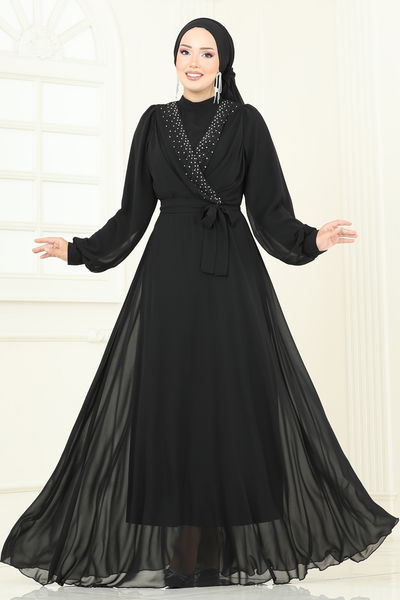 A.N.T. - Evening Dress 2427ANT466-MS Black - 385791