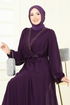 Evening Dress 2427ANT466-MS Damson - Thumbnail