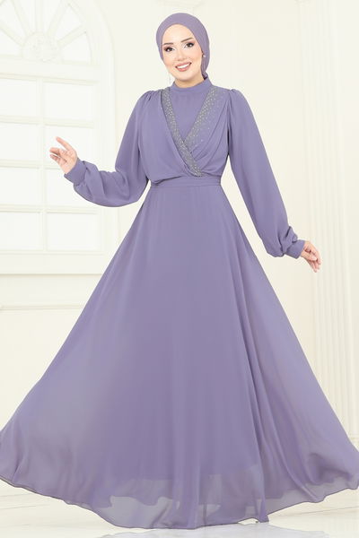 A.N.T. - Evening Dress 2427ANT466-MS Lilac - 385811