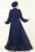Evening Dress 2427ANT466-MS Navy Blue - Thumbnail