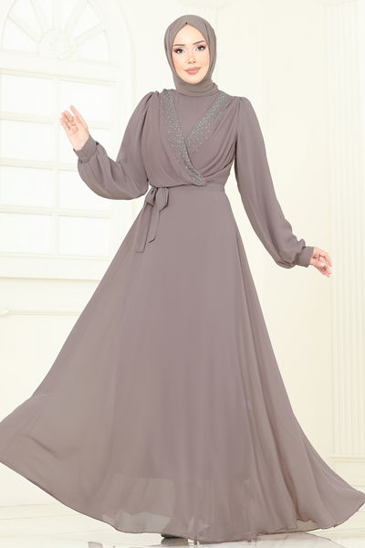 A.N.T. - Evening Dress 2427ANT466-MS Powder Vision - 385798