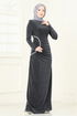 Evening Dress 2447ANT466-MS Anthracite - Thumbnail