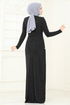فستان سهرة أسود 2447ANT466-MS - Thumbnail