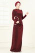 Evening Dress 2447ANT466-MS Burgundy - Thumbnail