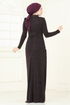 فستان سهرة توتي غامق 2447ANT466-MS - Thumbnail