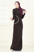 فستان سهرة توتي غامق 2447ANT466-MS - Thumbnail