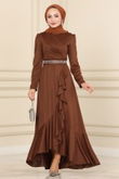 A.S.M.K. - Evening Dress 2497ASMK1074-MS Brown