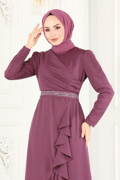 A.S.M.K. - Evening Dress 2497ASMK1074-MS Rose Dried - 389858