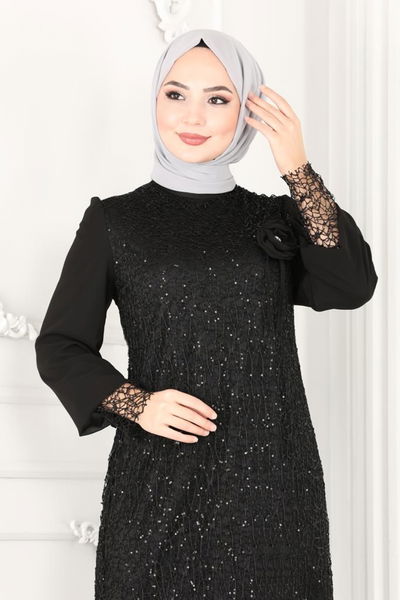 E.L.C. - فستان سهرة أسود 2517ELC1143-MS - 387106