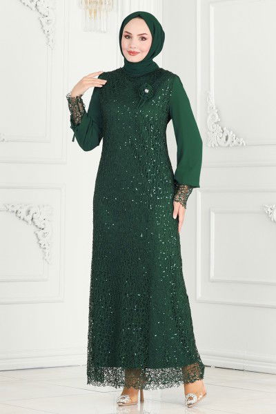 E.L.C. - Evening Dress 2517ELC1143-MS Emerald