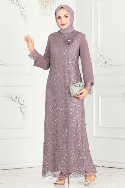 E.L.C. - فستان سهرة ليلكي 2517ELC1143-MS - 387089