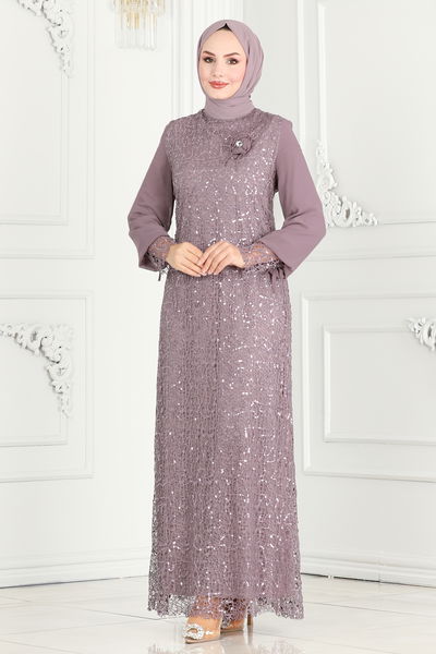 E.L.C. - فستان سهرة ليلكي 2517ELC1143-MS - 387090