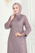 فستان سهرة ليلكي 2517ELC1143-MS - Thumbnail