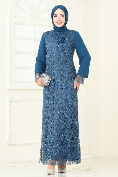 E.L.C. - Evening Dress 2517ELC1143-MS Petroleum