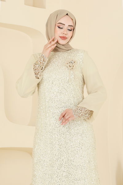 E.L.C. - فستان سهرة أصفر 2517ELC1143-MS - 387144