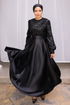 فستان سهرة أسود 2537ASMK1074-MS - Thumbnail