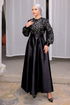 Evening Dress 2537ASMK1074-MS Black & Silver - Thumbnail